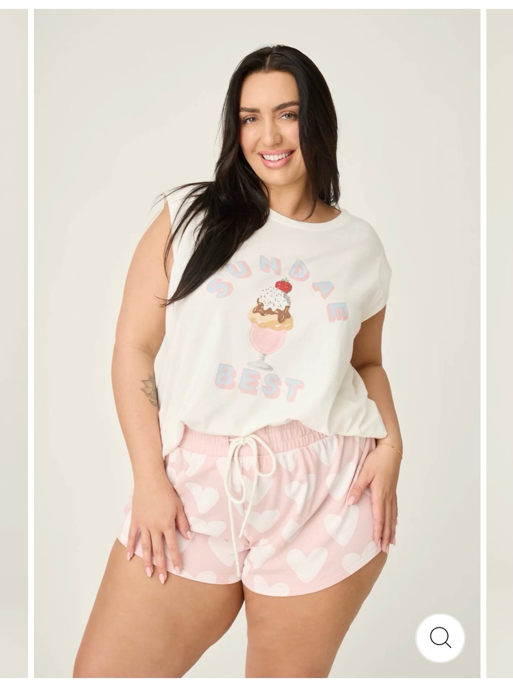 NWT PJ Salvage Cream Sundae Best Lounge Set Plus Size 1X